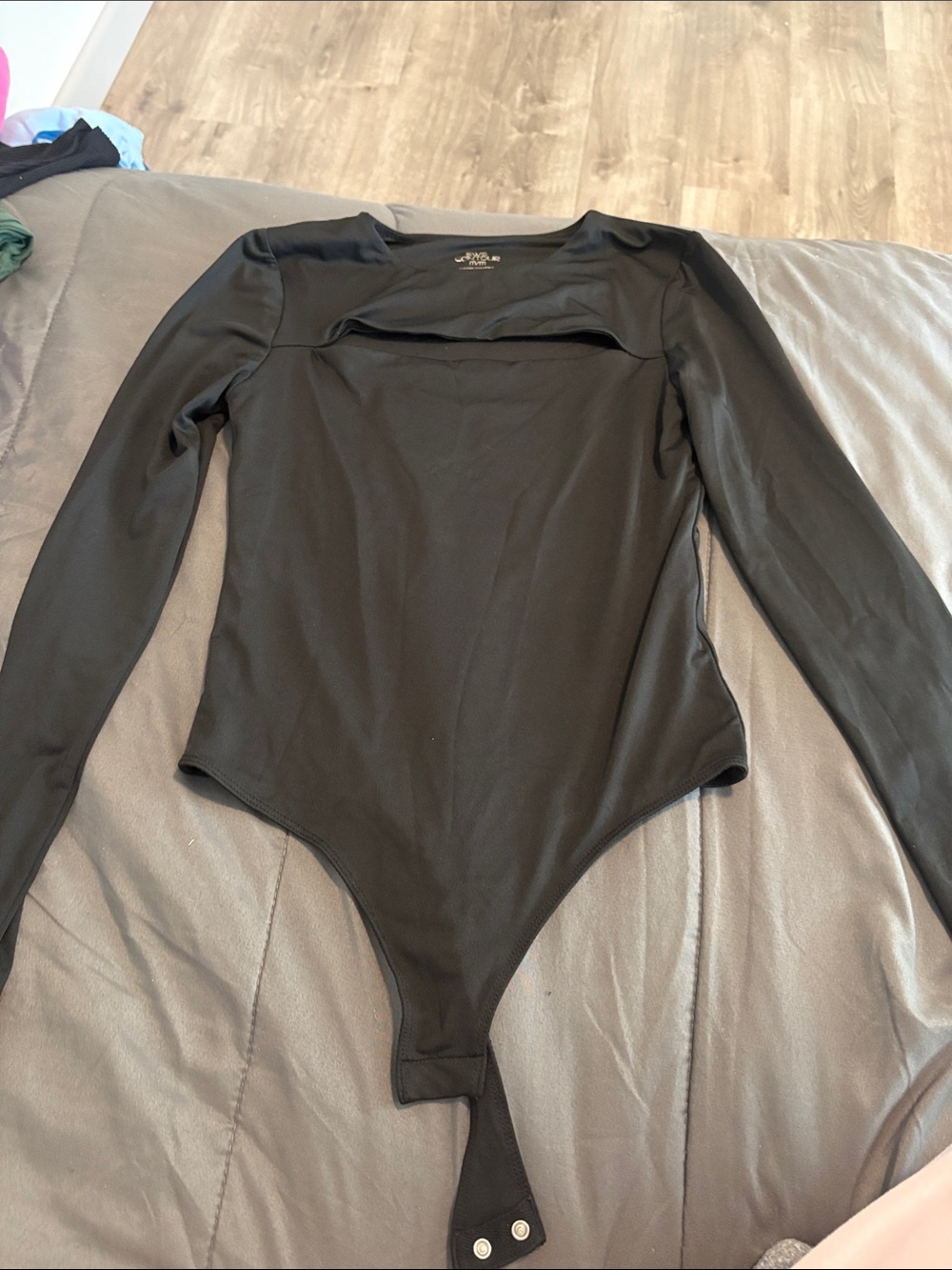 Black Long-Sleeve Bodysuit